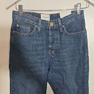 Sezane Size 27 Dark Blue Denim Pants
